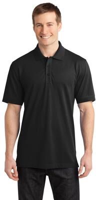 Port Authority K555 Stretch Pique Polo Shirt in Black size 2XL   Triblend