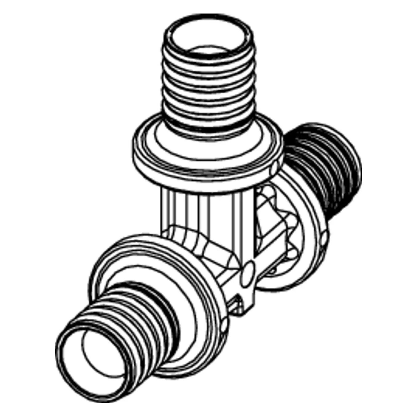 TECE T-Stück TECEflex 32x32x32mm, PPSU (T-Verbindung) (730932)