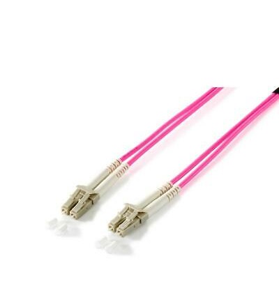 equip Pro Patch-Kabel LC Multi-Mode M bis M 10 m Glasfaser 50/125 Mikrometer OM4 halogenfrei violett (255516)