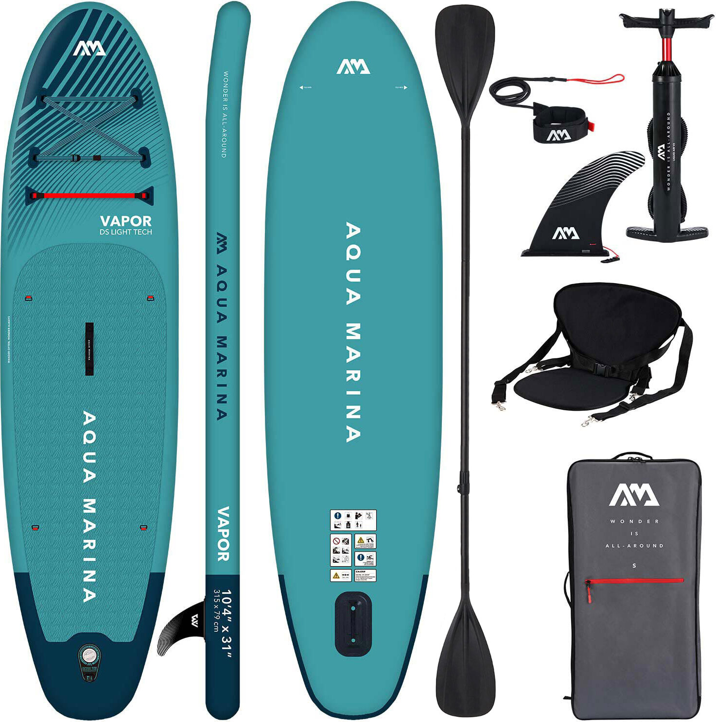 Aqua Marina Vapor 10'4" SUP Brett BT-23VAP COMBO