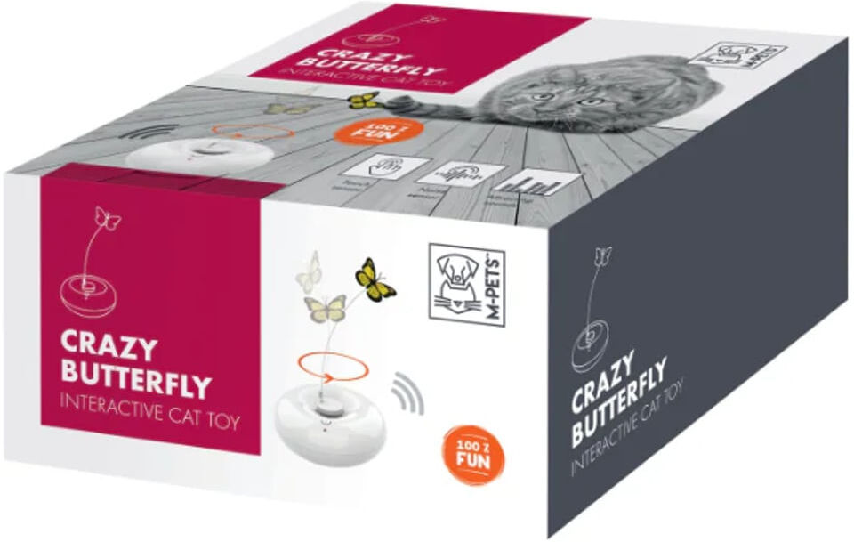 M-Pets Gioco Gatto Crazy Butterfly 1PZ