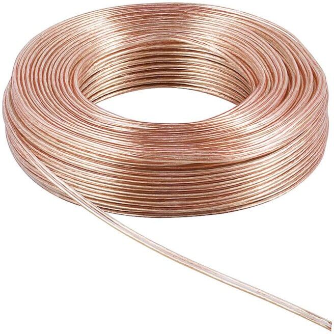 Goobay Câble haut-parleur 10 m 2x4 mm², transparent 67726 (67726)