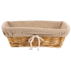 Gastronoble Brotkorb Olympia Weide | mit Futter | 31,5 x 23cm | 4 Körbe