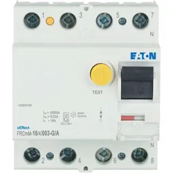 Eaton 170293 FI-Schalter, 16A, 4p, 30mA, Typ G/A FRCMM-16/4/003-G/A