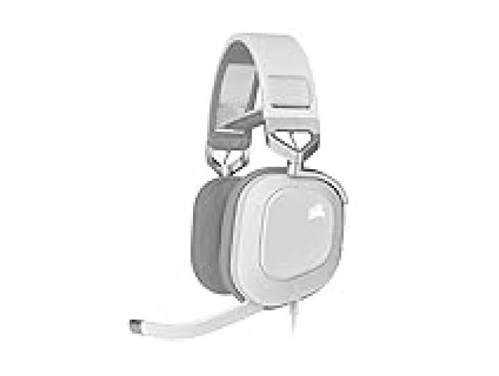 Corsair HS80 RGB USB Casque Gaming Premium Dolby Son Surround 7.1 – Blanc