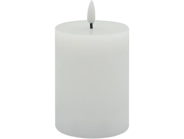 Kerze Pastel & Contrast weiss Wachs D 7.5 cm - Kerze