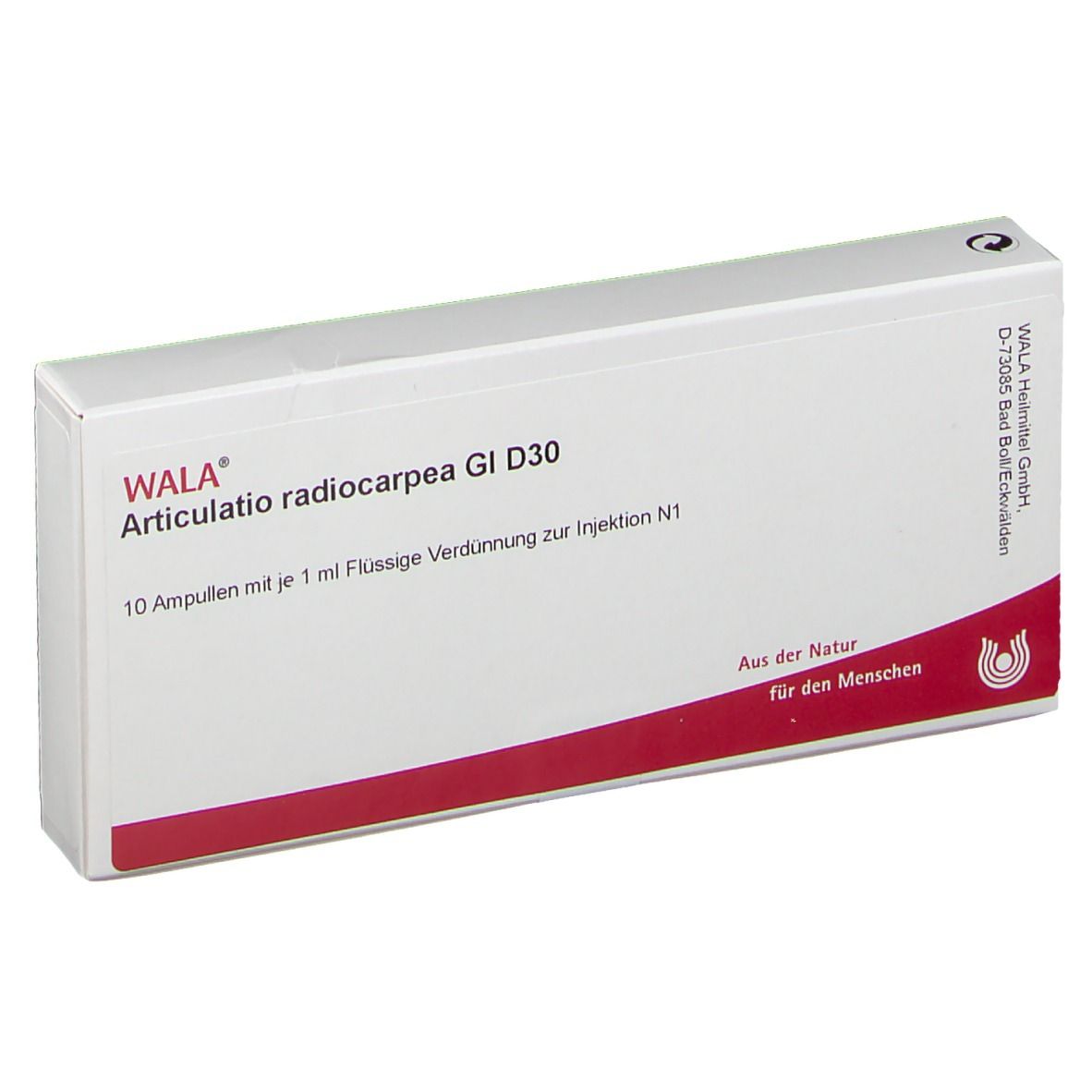 Articulatio radiocarpea GL D 30 Ampullen 10x1 ml
