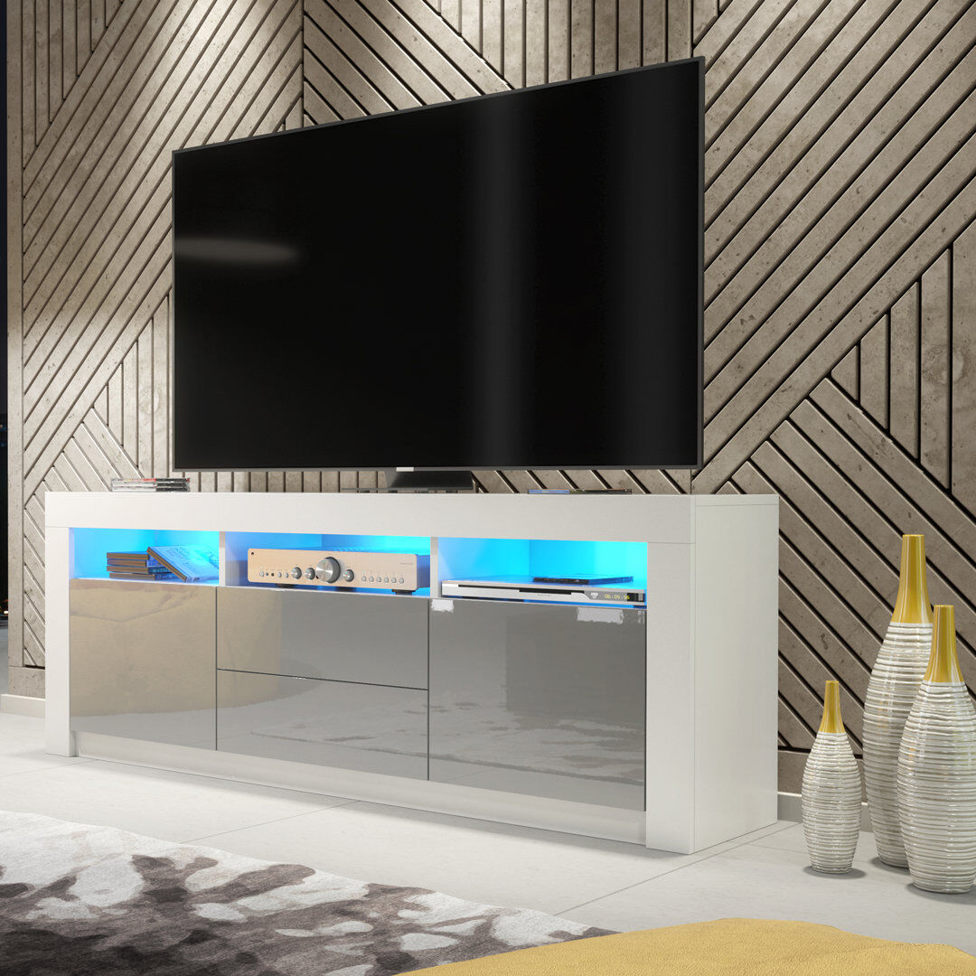 Metro Archivaldo Unfinished TV Stand for TVs up to 48" White/Grey 48"
