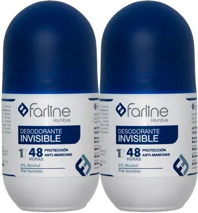 Farline Desodorante Invisible para Hombre 2x50 ml