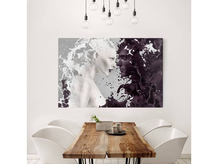 Impression sur toile Milk & Coffee II Matériau : Matière plastique Motif : Avec motif Motif : Personnes & personnages Type de matière