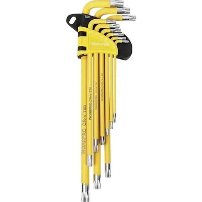 WorkPro TX T-Profil Stiftschlüsselsatz T 10, T 15, T 20, T 25, T 27, T 30, T 40, T 45, T 50