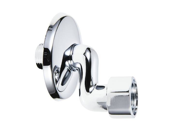 S-Armaturenanschluss mit Schubrossette Grau-Silber