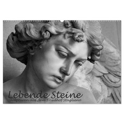 Lebende Steine - Skulpturen auf dem Friedhof Staglieno (Wandkalender 2026 DIN A2 quer), CALVENDO Monatskalender