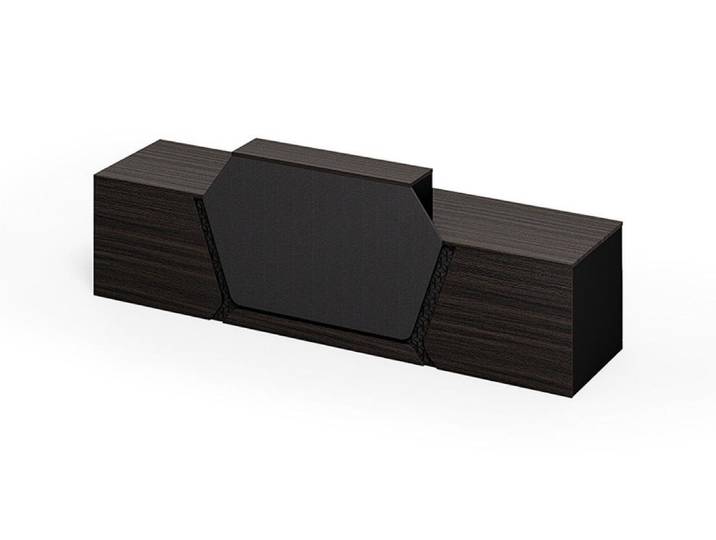 JVmoebel Empfangstheke Moderne Empfangstresen aus Holz mit Platz für zwei Personen