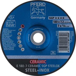 PFERD Schruppscheibe 180x7,2mm gekröpft CO24QSG