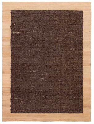 ECARPETGALLERY Hand Woven Zahara Dark Brown Dhurrie