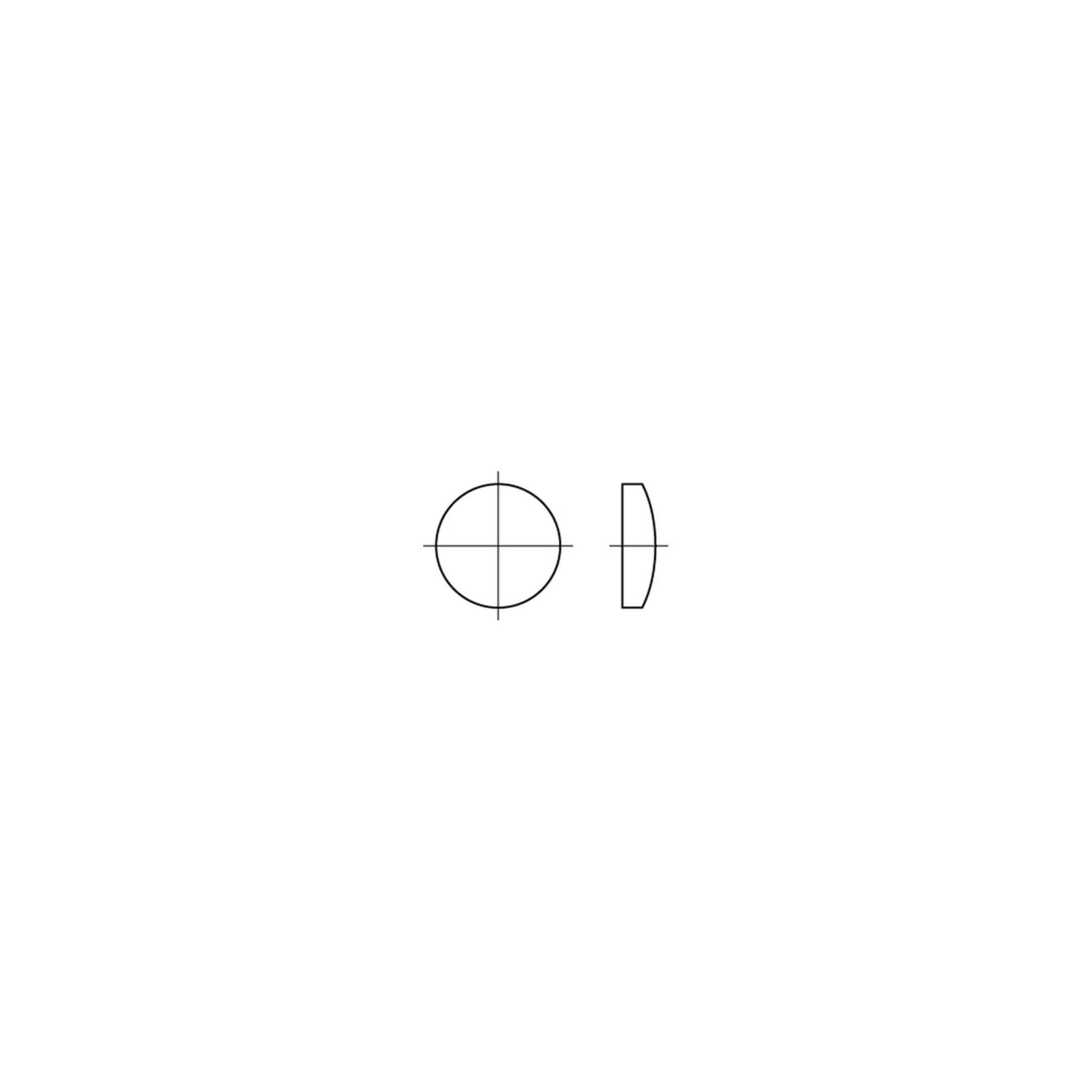 DIN 470 Verschlussscheibe Stahl 48mm ; Industrial Quality Supplies (004700000480000)
