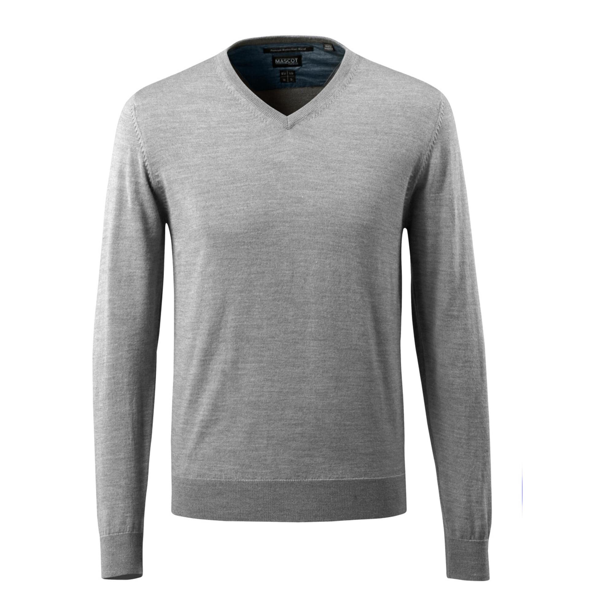 Mascot Strickpullover V-Ausschnitt Merinowolle 2XL grau-meliert (50635-989-08-2XL)