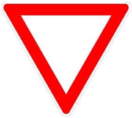 VKZ.205 Triangle 900 mm Cédez le passage Autocollant RA2 avec label RAL ; ADCO (4251783605999)