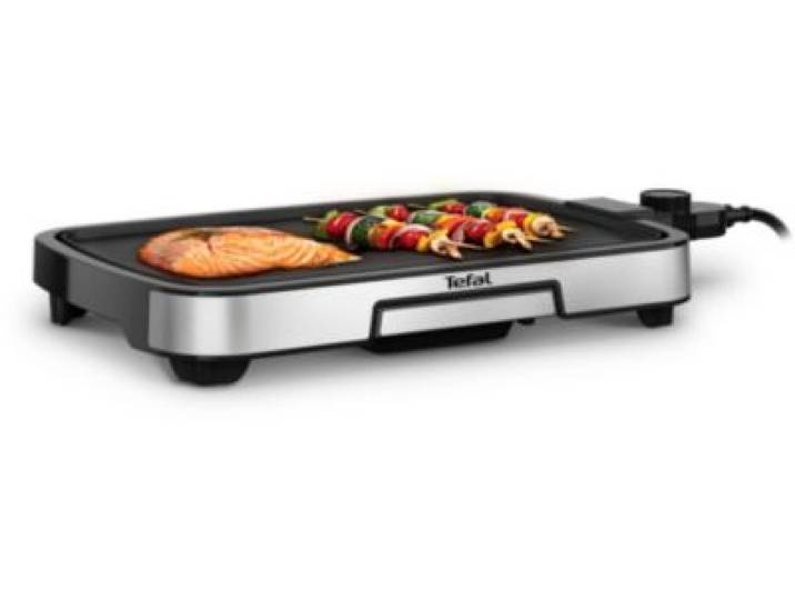 Tefal - Plancha Électrique Cb630d10 Inox À Poser, 44x23 Cm