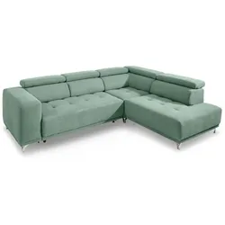 SOMETA Ecksofa Cancun Stoff Blau Hellblau