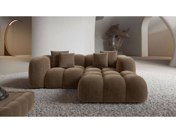 Mini Stoff Ecksofa Formentera L-Form