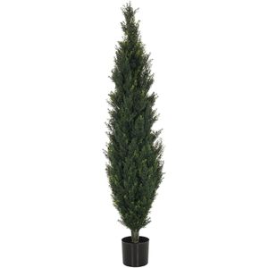 hJh-OFFICE Kunstpflanze Cedrus, Kunstbaum im Topf mit Kunststoffstamm, Höhe 152 cm