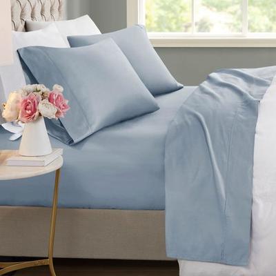 Jla Home/Bed Blissful Sheet Set, King, Cerulean Blue