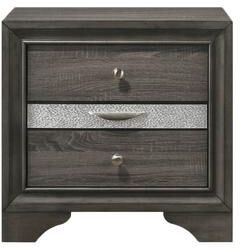 Simple Relax 2 Drawers and 1 Jewelry Drawer Nightstand, Gray