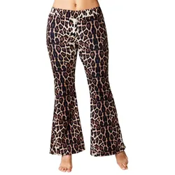 Schlag-Leggings "Leopard", schwarz/braun