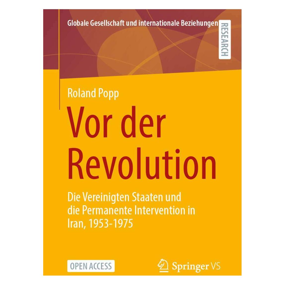 Springer Vor der Revolution (Deutsch, Softcover, Roland Popp) (39009034)