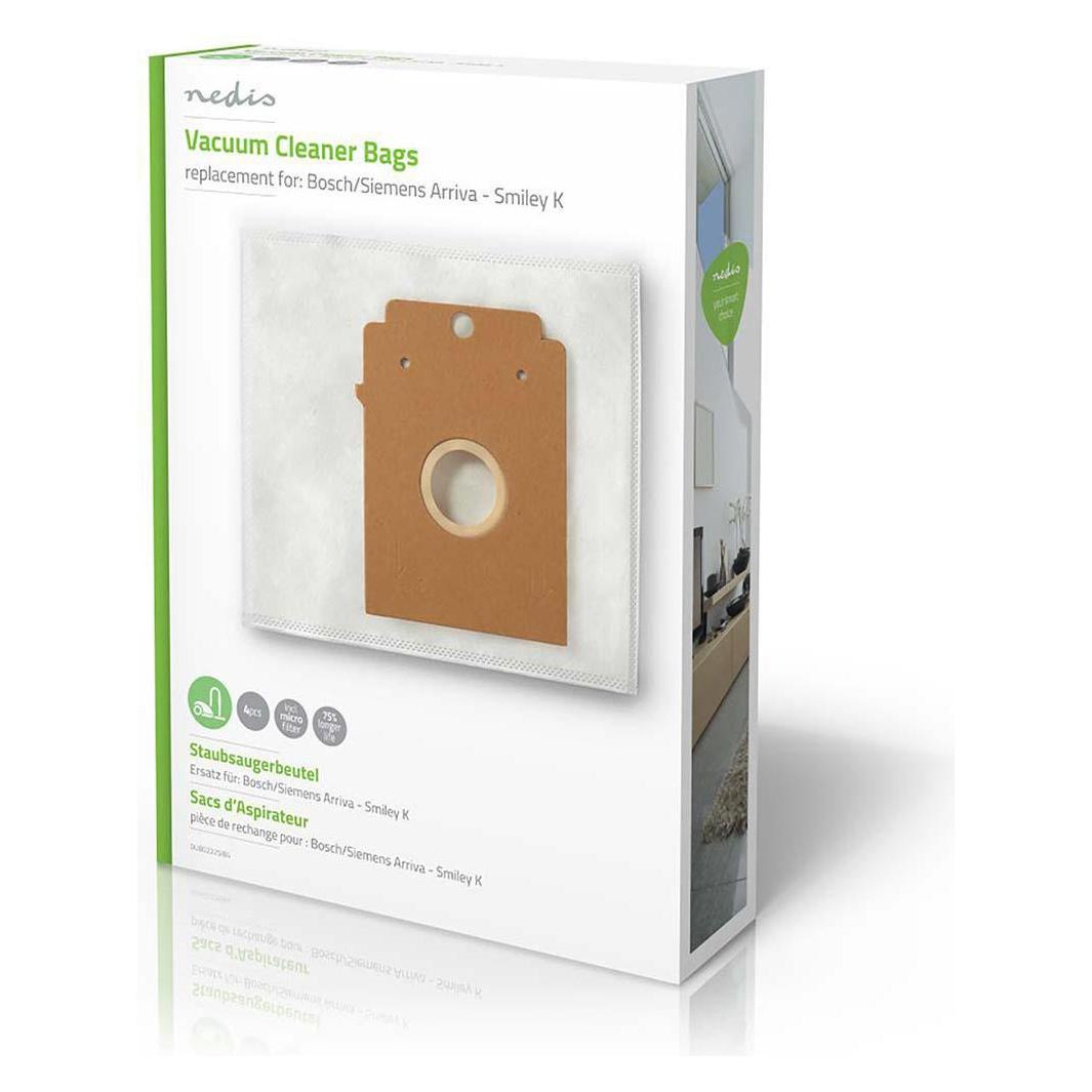 Nedis Staubsaugerbeutel für Bosch/Siemens Arriva - Smiley (4x) (DUBG222SIB4)