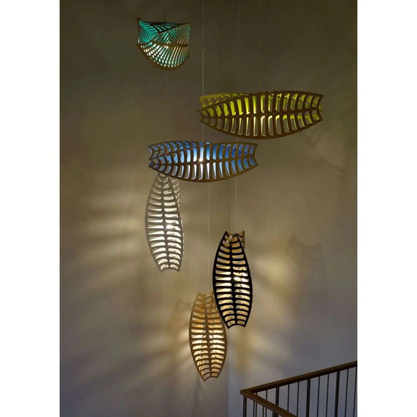 David Trubridge Toru Hanglamp Medium 1 Side White - Bamboe