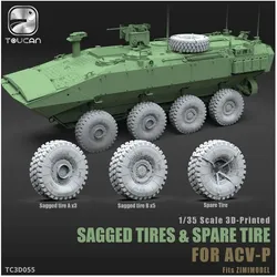 Toucan Model Sagged Tires & Spare Tire For Acv-P