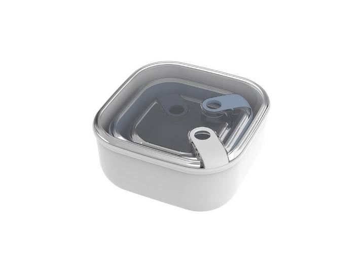 Lunchbox ROTHO Ela 0.425 l, 1 l, 2 l, Mistletoe , blau (dunkelblau, hellblau), B:20cm H:11,5cm, Lebensmittelaufbewahrungsbehälter, Lunchbox
