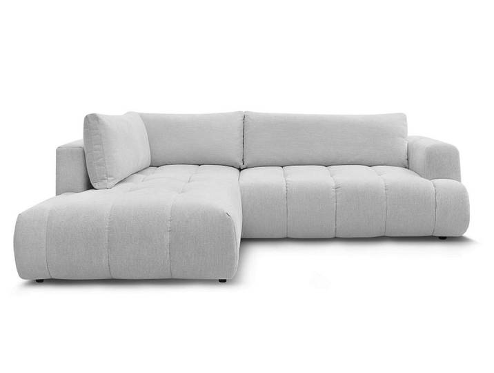 Ecksofa BOBOCHIC FUJI Stoff hellgrau