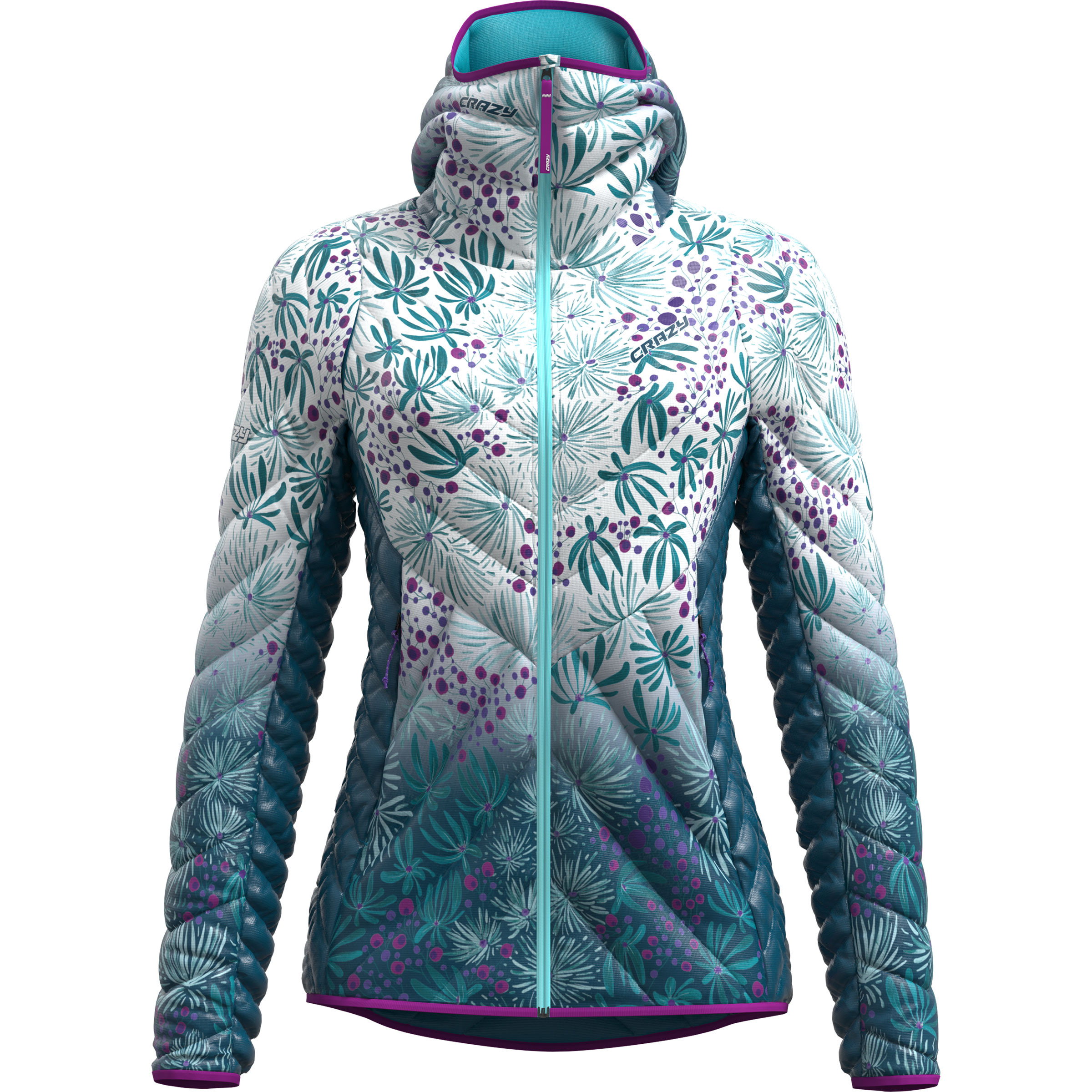 Crazy Wonder Magic Damen Isolationsjacke gruen Größe XS Trekking Winddicht Pertex