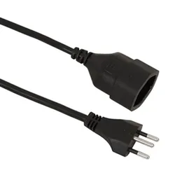 VALUE Verlängerungskabel T12/T13, schwarz, 5 m