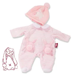 Götz - Puppen Babykombi Häschen Gr. S – Niedliches Puppenkleidungs‐Set für Babypuppen