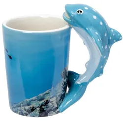 Puckator, Tasse, Walhai geformter Henkel Tasse aus Dolomit-Keramik