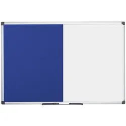 Bi-Office Maya Kombitafel Blau Filz/Whiteboard magnetisch, 180x90cm