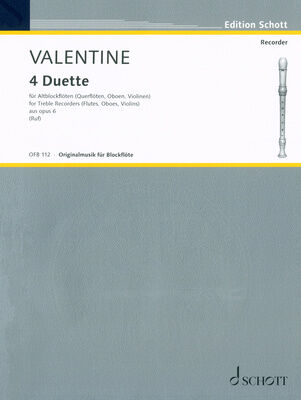 Schott Valentine 4 Duette op.6