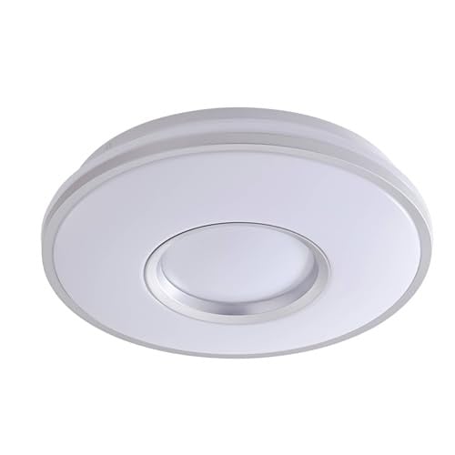 Lindby LED plafondlamp Furgo modern zilver metaal inclusief lichtbron