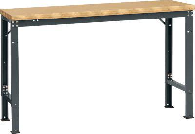 Manuflex Grundtisch UNIVERSAL Spezial, 1500 x 800 mm, Multiplex natur, anthrazit