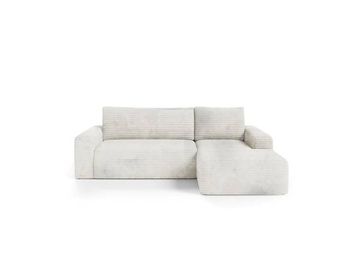 Furnisell Ecksofa mit Schlaffunktion Cremig, Weiß, seitenverkehrt montierbar, 268x163 cm, Wohnzimmer, Sofas & Couches, Wohnlandschaften, Ecksofas