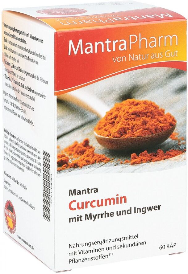 Mantra Curcumin mit Myrrhe und Ingwer Kapseln