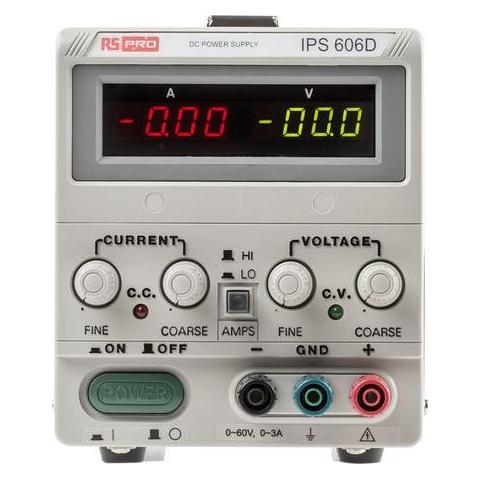 RS PRO Switch mode power supply,0-60V 0-6A (1233579)