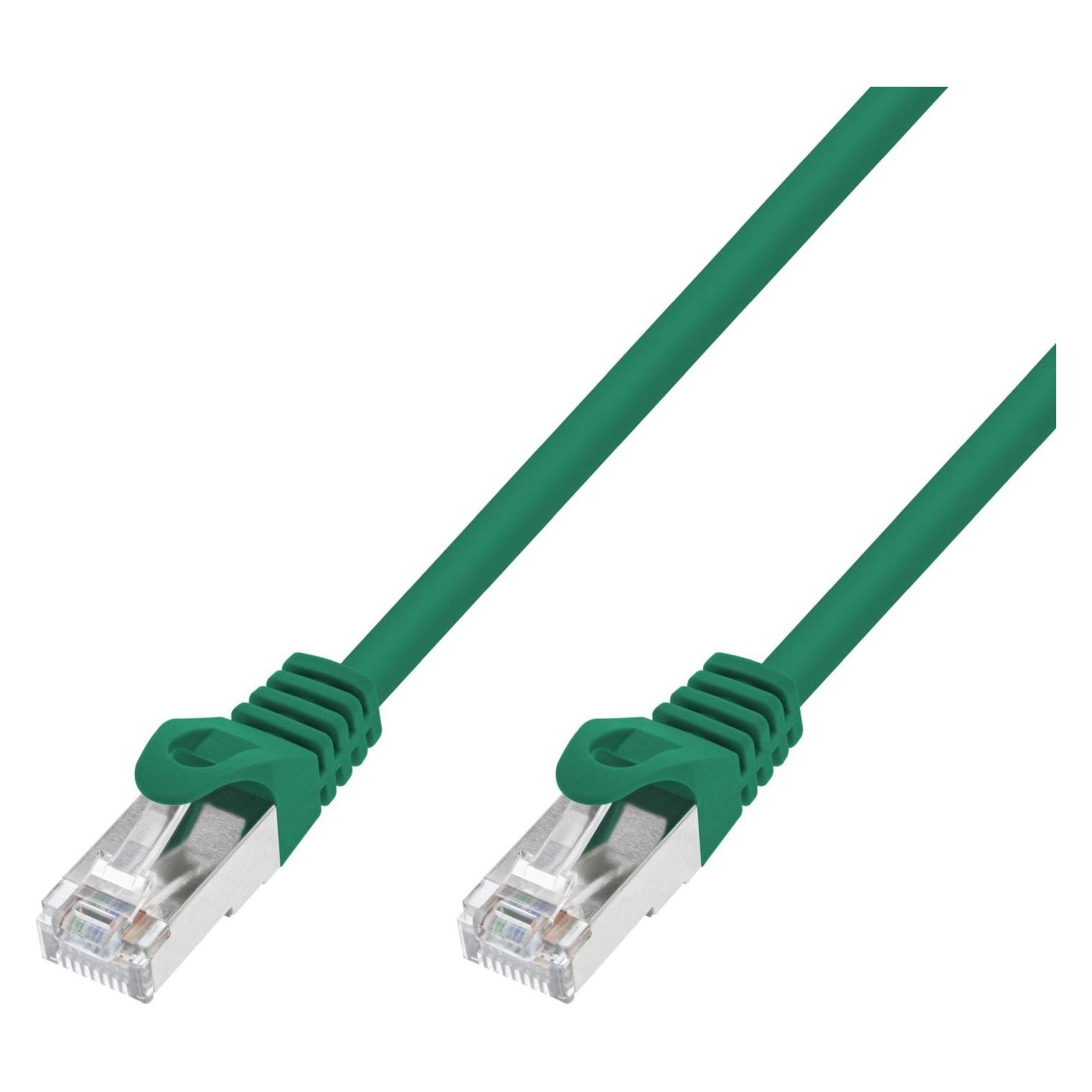 Extralink Lan-Patchkabel Cat.7 S/Ftp 0,5m 20g Geschirmtes Foliertes Twisted-Pair-Reinkupfer Grün (S/FTP, CAT7, 0.50 m) (EX.38749)