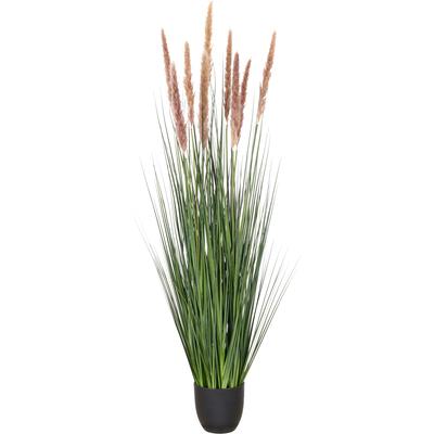 Kunstgras CREATIV GREEN "Grasbusch Cortaderia selloana", grün, H:130cm L:13cm, Obermaterial: 100% Kunststoff, Kunstpflanzen, mit Naturwedeln
