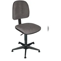 PROREGAL Antistatischer Arbeitsstuhl Arlington, großer Rückenlehne, ESD-Sitz, Sitzhöhe 42-55cm, Polstersitze, Stahl-Fußkreuz, Gleiter